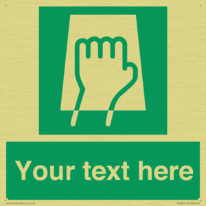 Custom Push Pad Sign